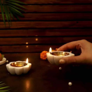 Marble Lamps (Diya Holders)